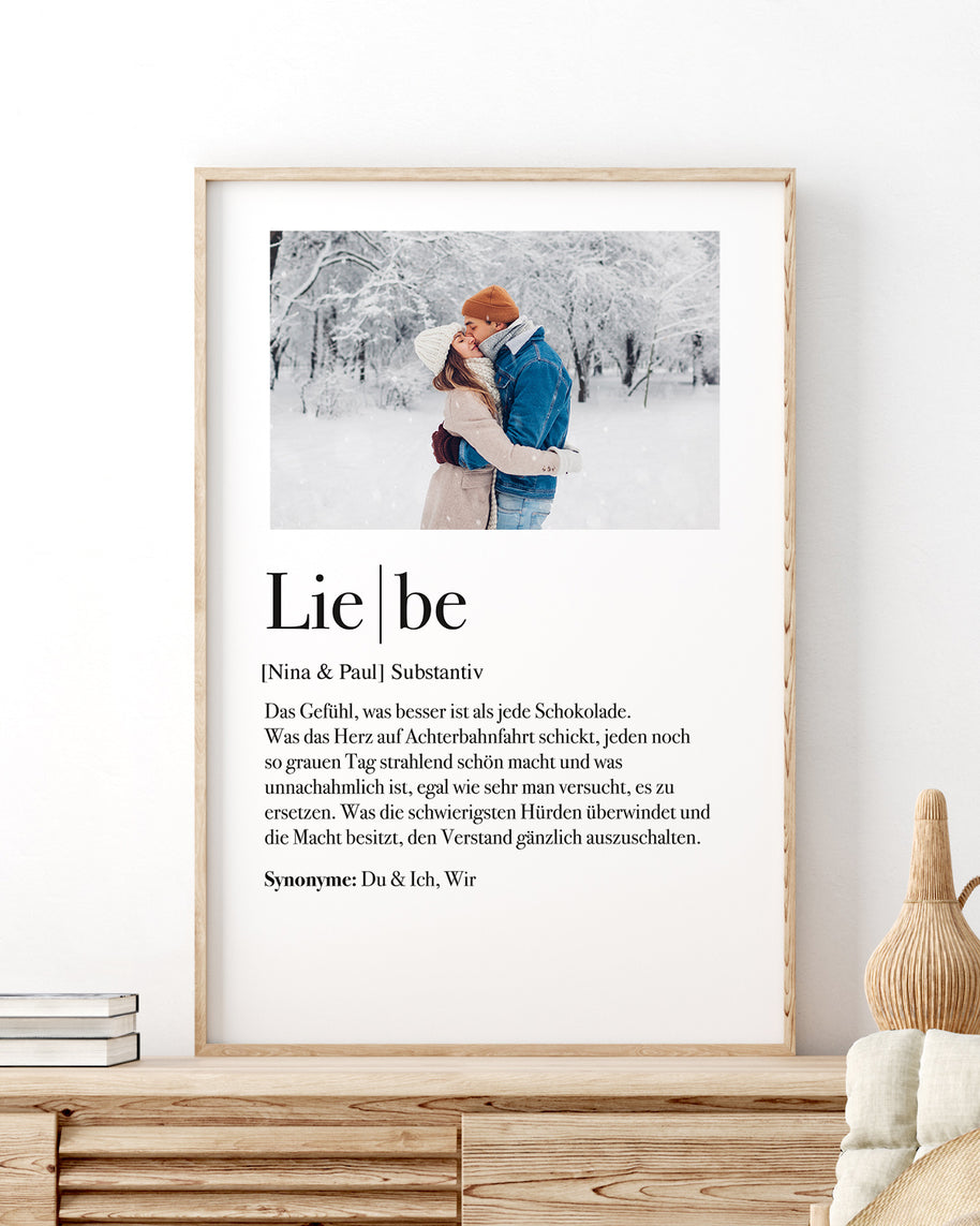 Definition Liebe - Foto-Poster