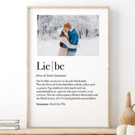 Definition Liebe - Foto-Poster