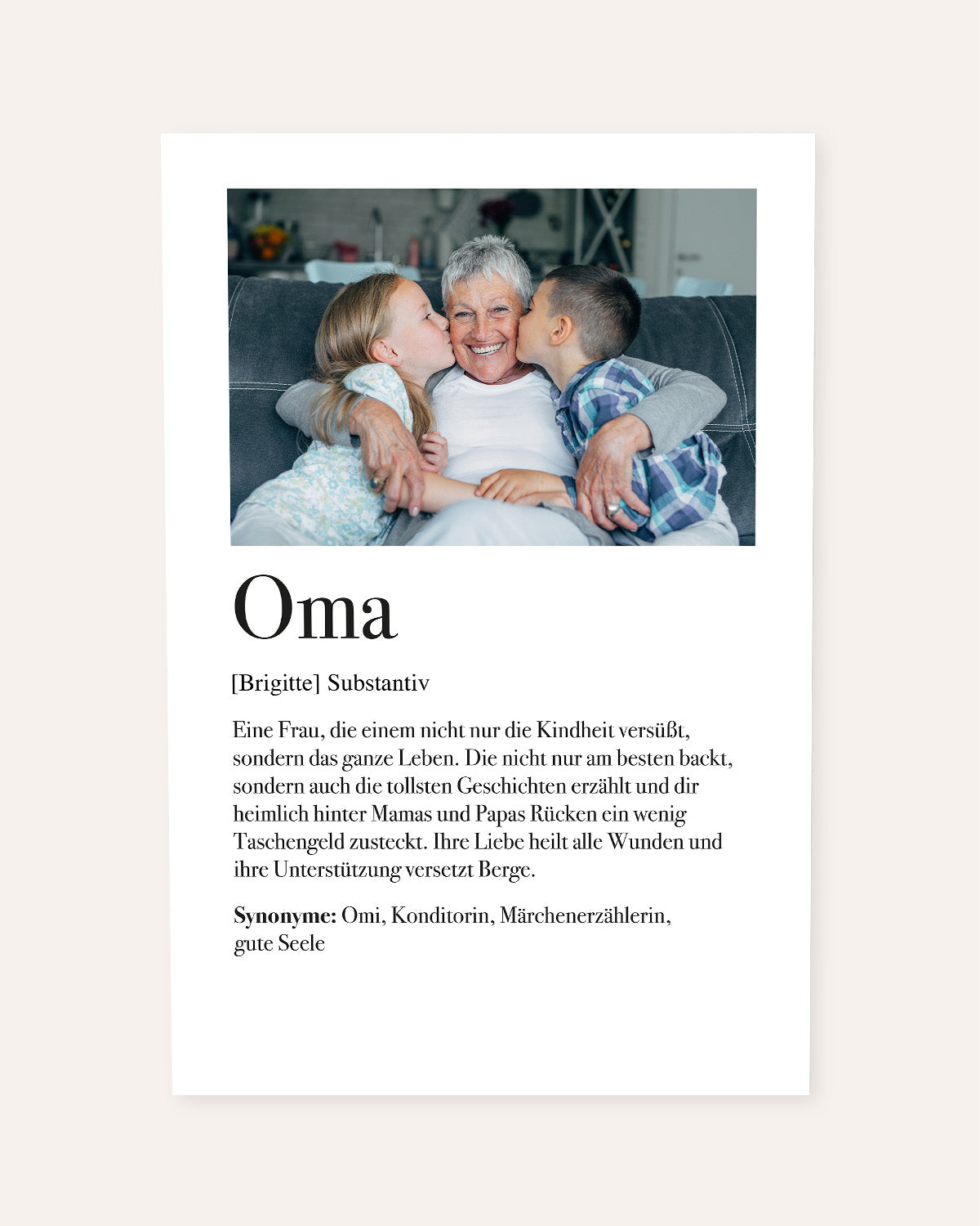 Definition Oma - Foto-Poster Poster Lieblingsmensch®