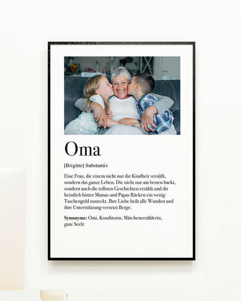 Definition Oma - Foto-Poster Poster Lieblingsmensch®
