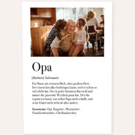 Definition Opa - Foto-Poster