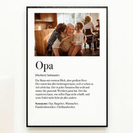 Definition Opa - Foto-Poster