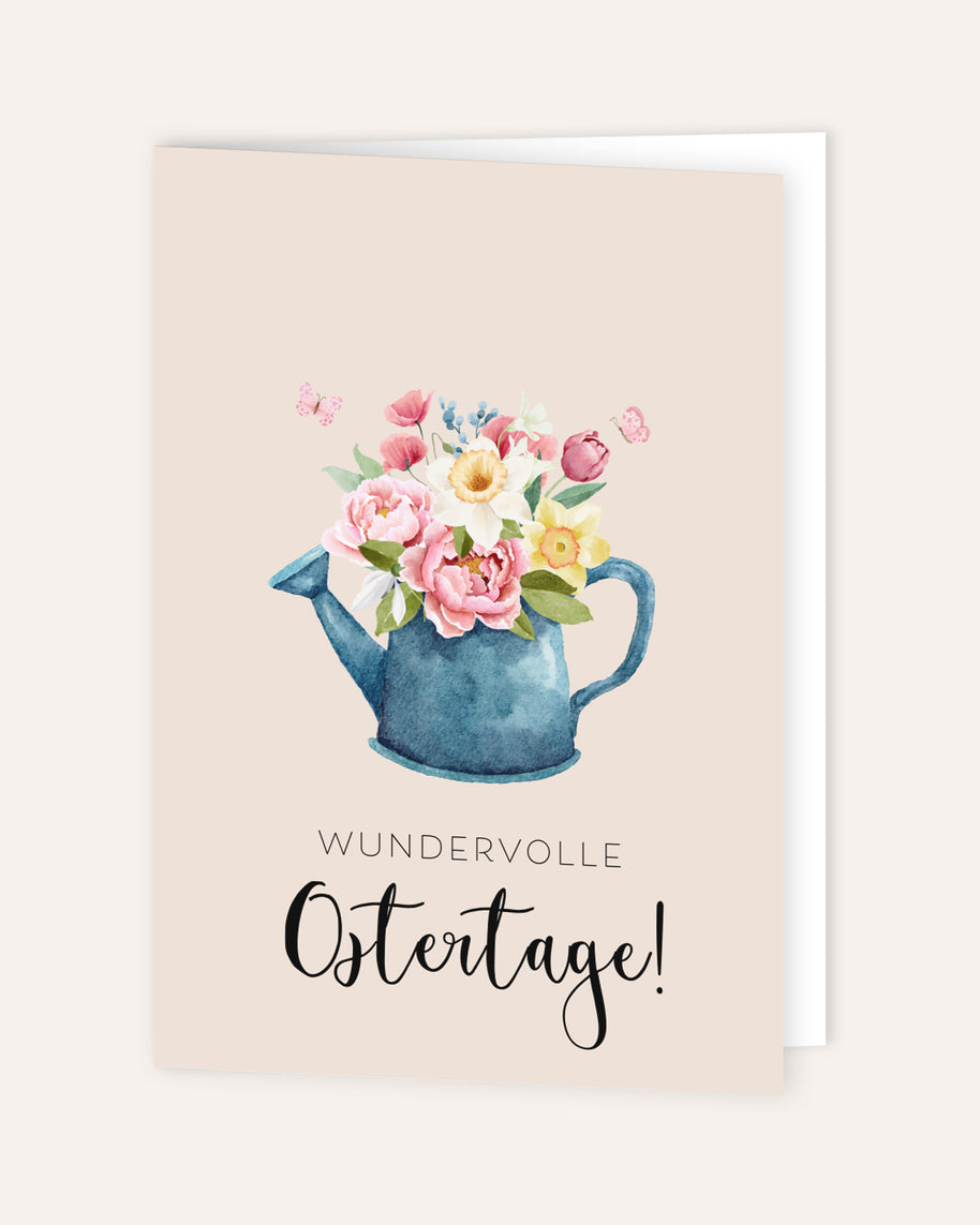 Wundervolle Ostertage - Grußkarte