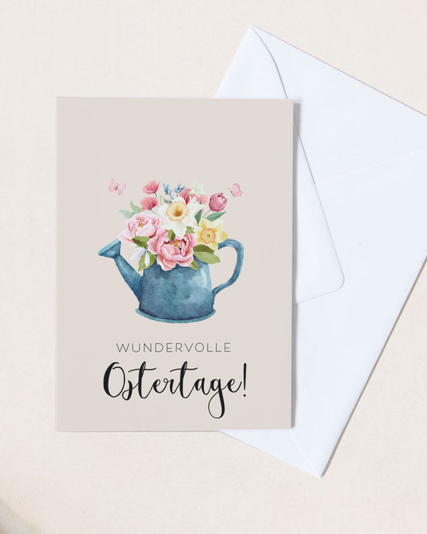 Wundervolle Ostertage - Grußkarte