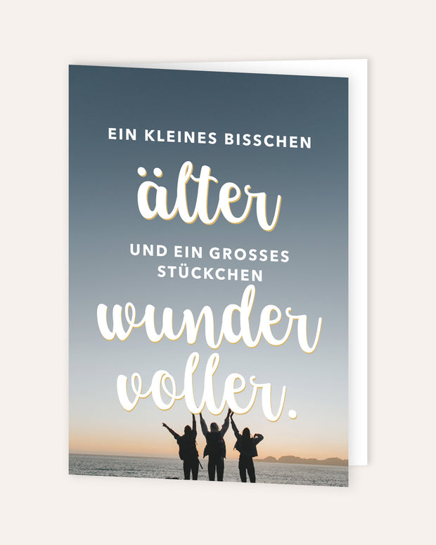 Ein kleines bisschen älter - Grußkarte