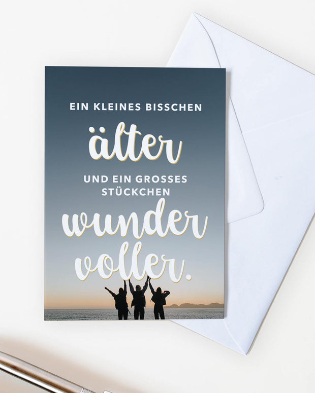 Ein kleines bisschen älter - Grußkarte