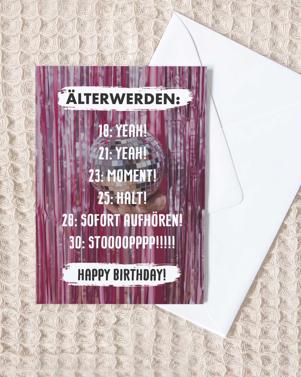 Älterwerden - Grußkarte Grußkarte Lieblingsmensch®