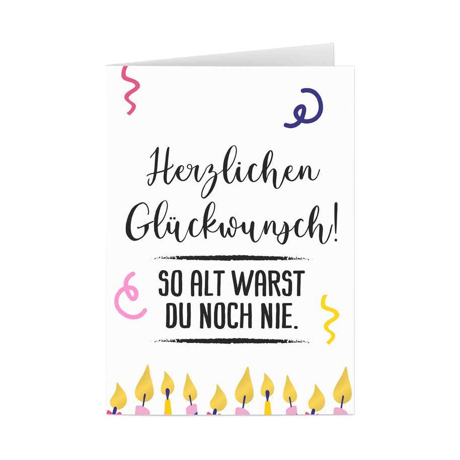Herzlichen Glückwunsch - Grußkarte