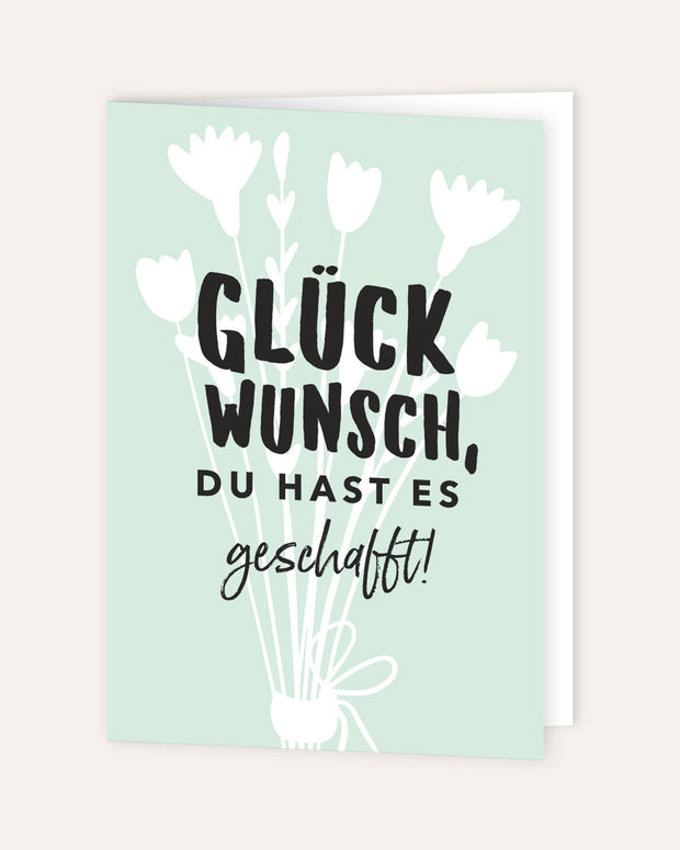 Glückwunsch - Grußkarte