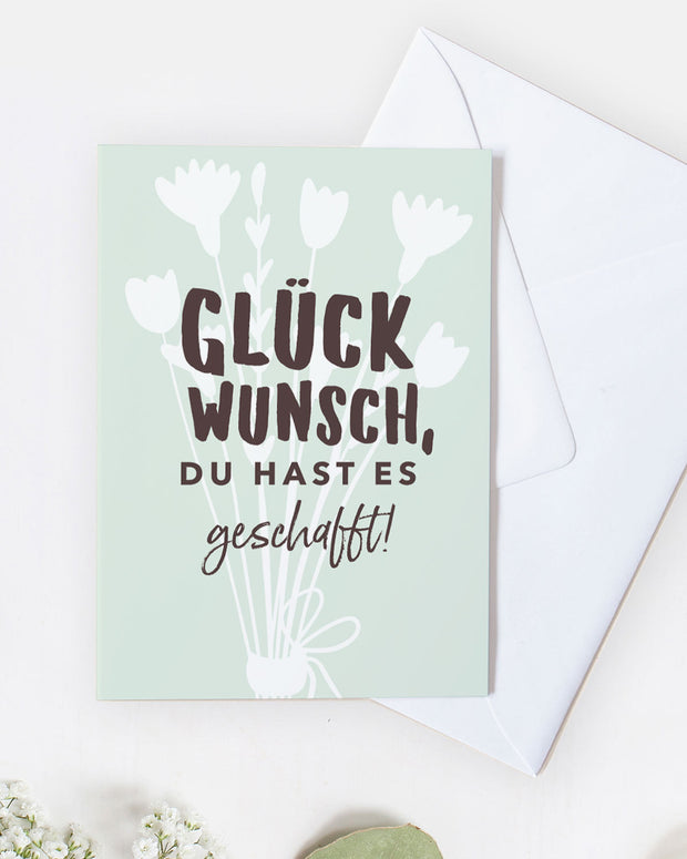 Glückwunsch - Grußkarte