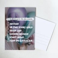 Geburtstags-To-Do-Liste - Postkarte