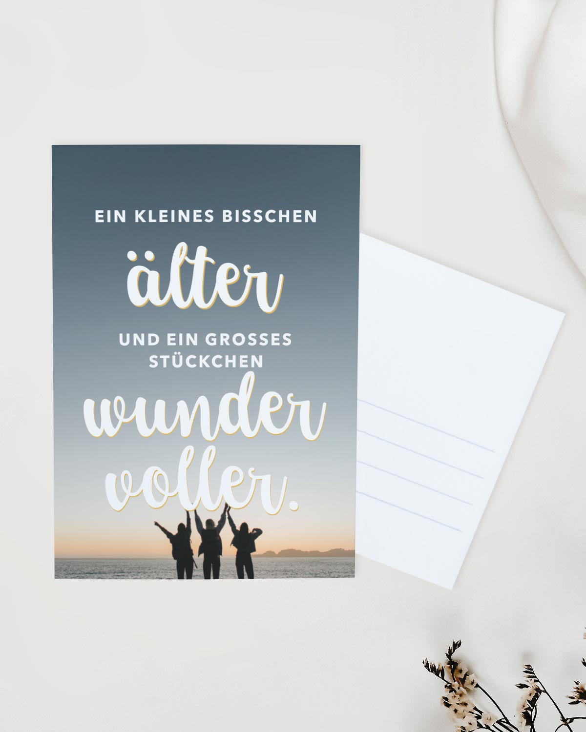 Ein kleines bisschen älter - Postkarte Postkarte Lieblingsmensch®