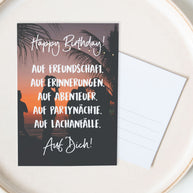 Happy Birthday - Postkarte