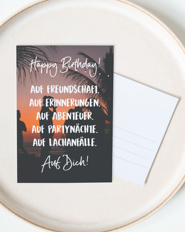 Happy Birthday - Postkarte
