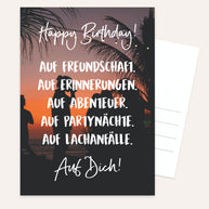 Happy Birthday - Postkarte