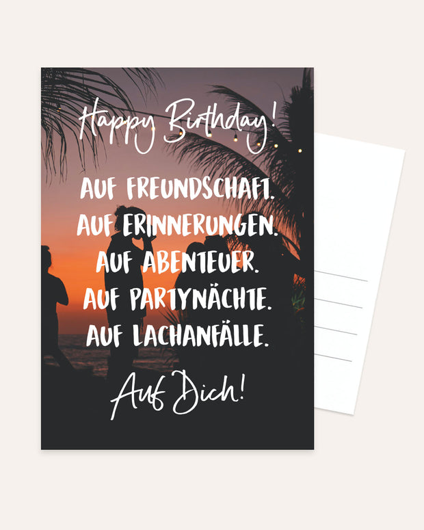 Happy Birthday - Postkarte