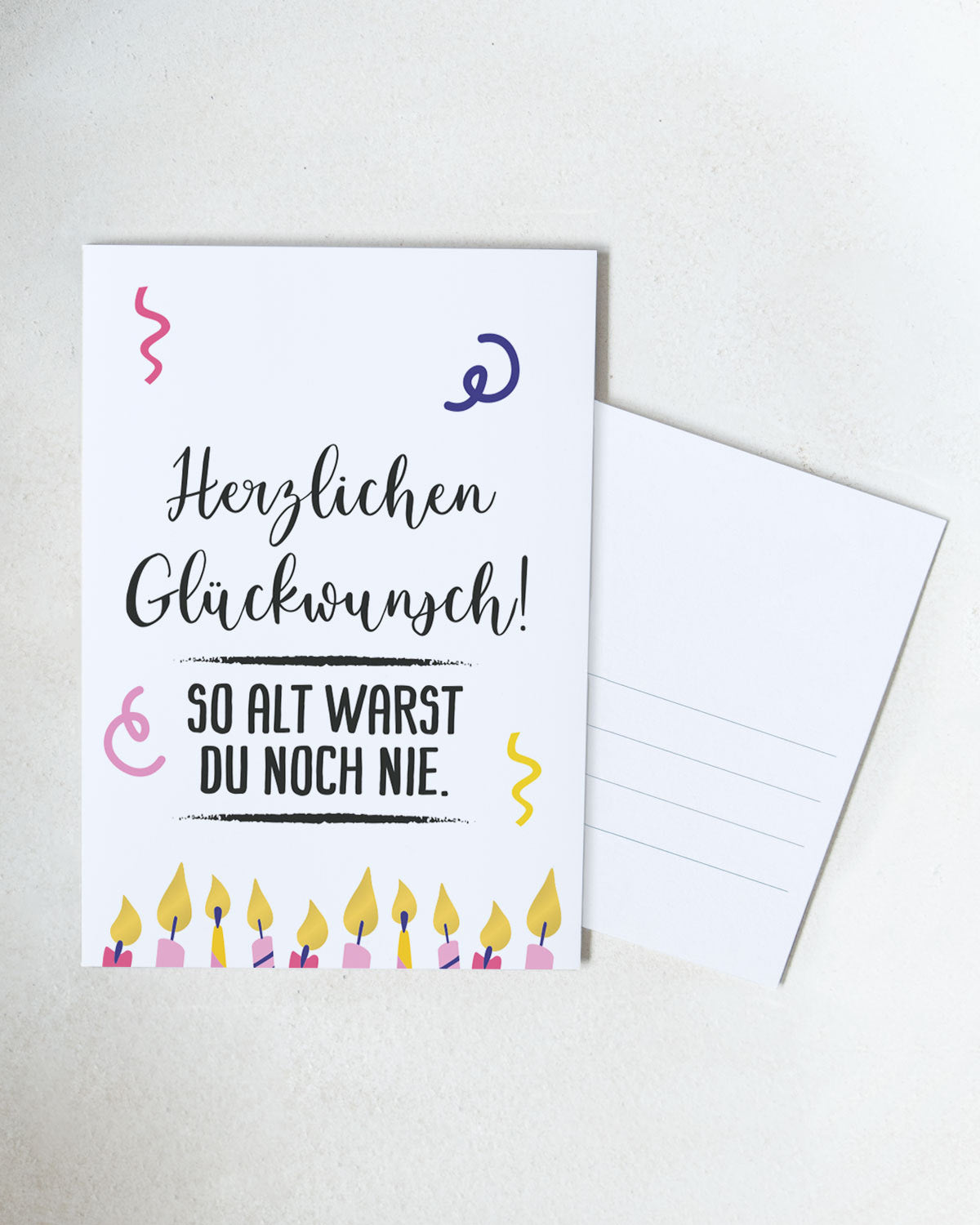 Herzlichen Glückwunsch - Postkarte Postkarte Lieblingsmensch®