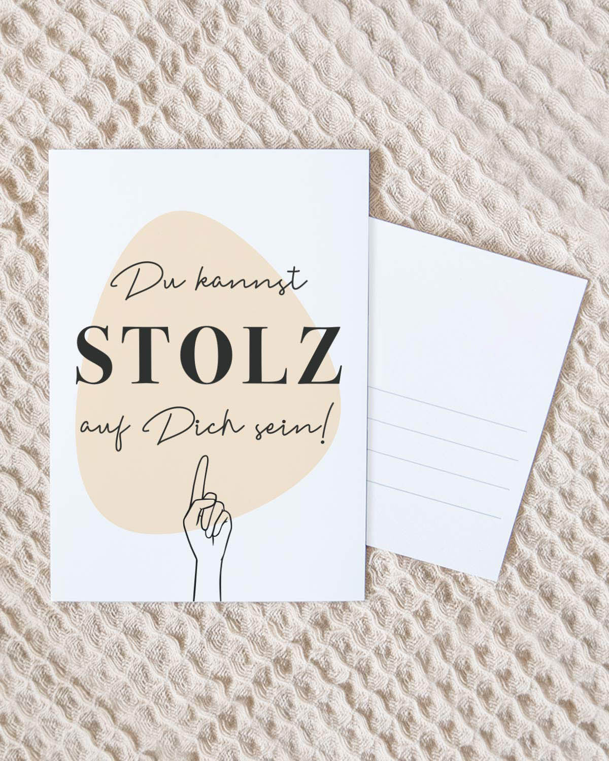 Du kannst stolz auf dich sein! - Postkarte Postkarte Lieblingsmensch®