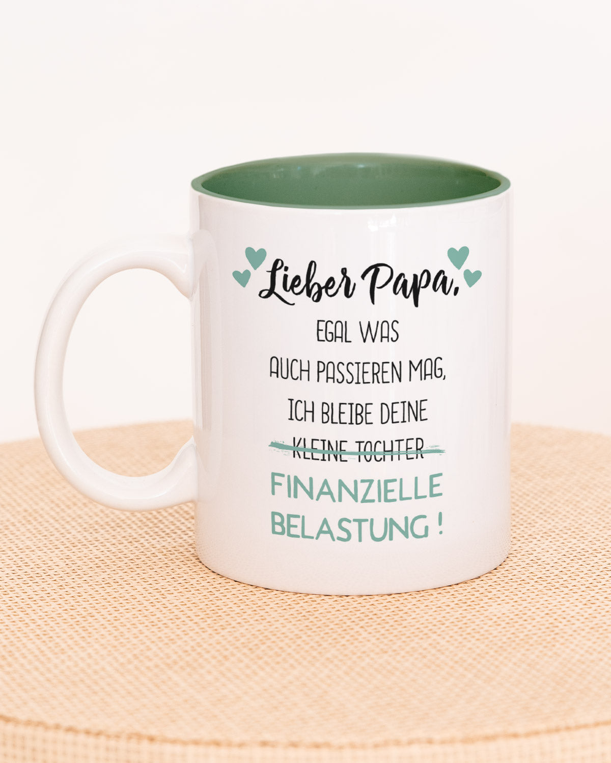 Lieber Papa - Tasse Dunkelgrün Tasse Lieblingsmensch®