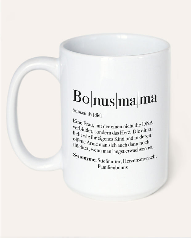 Motiv: Definition Bonusmama - VS" Tasse