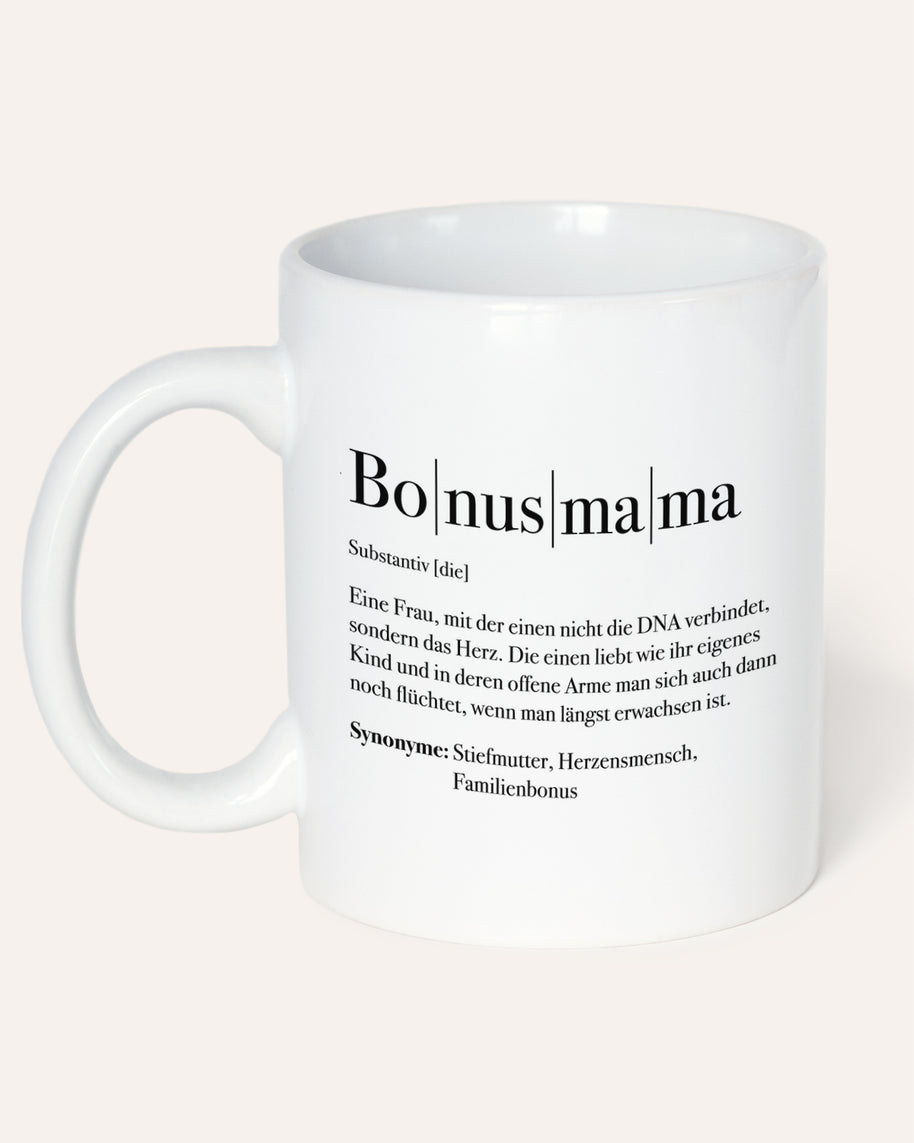 Motiv: Definition Bonusmama - VS" Tasse