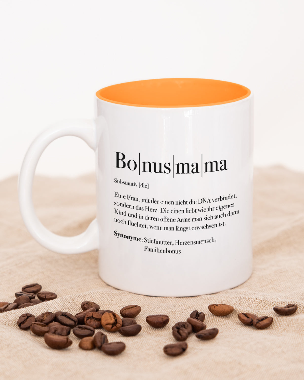 Definition Bonusmama - Tasse Orange Tasse Lieblingsmensch®