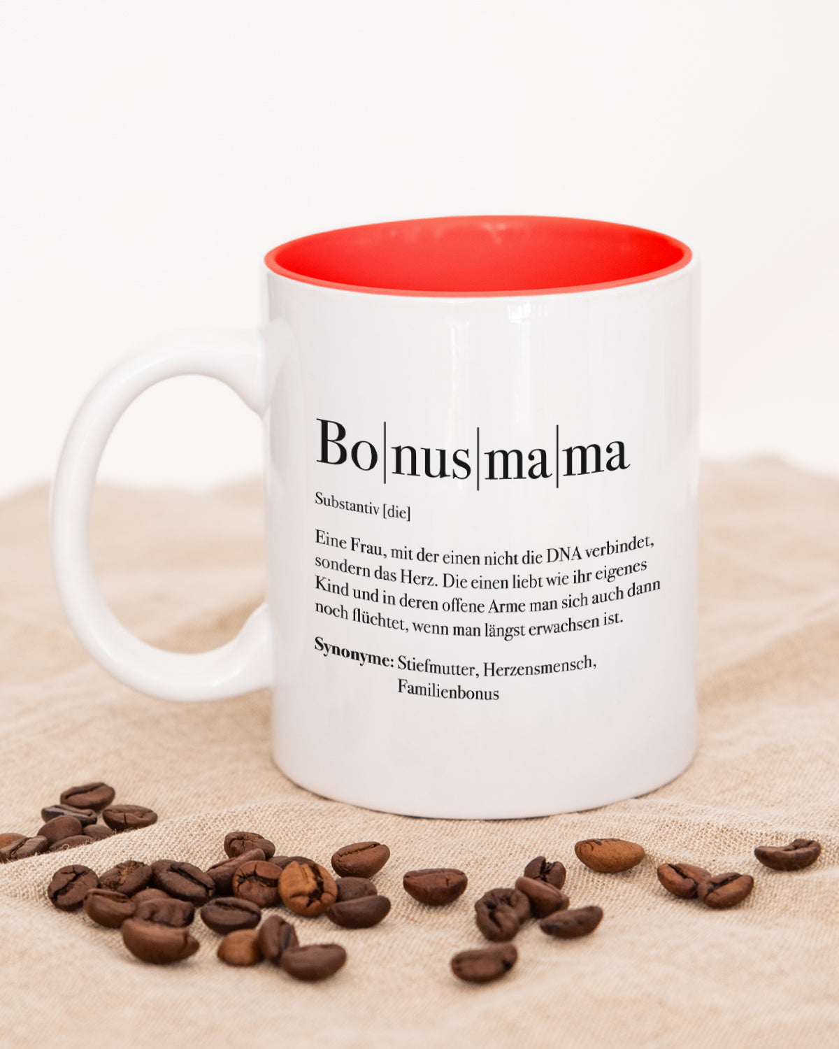 Definition Bonusmama - Tasse Rot Tasse Lieblingsmensch®