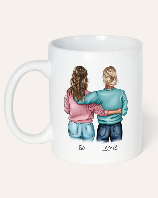 Motiv: Beste Freundinnen - VS" Tasse Tasse Lieblingsmensch®