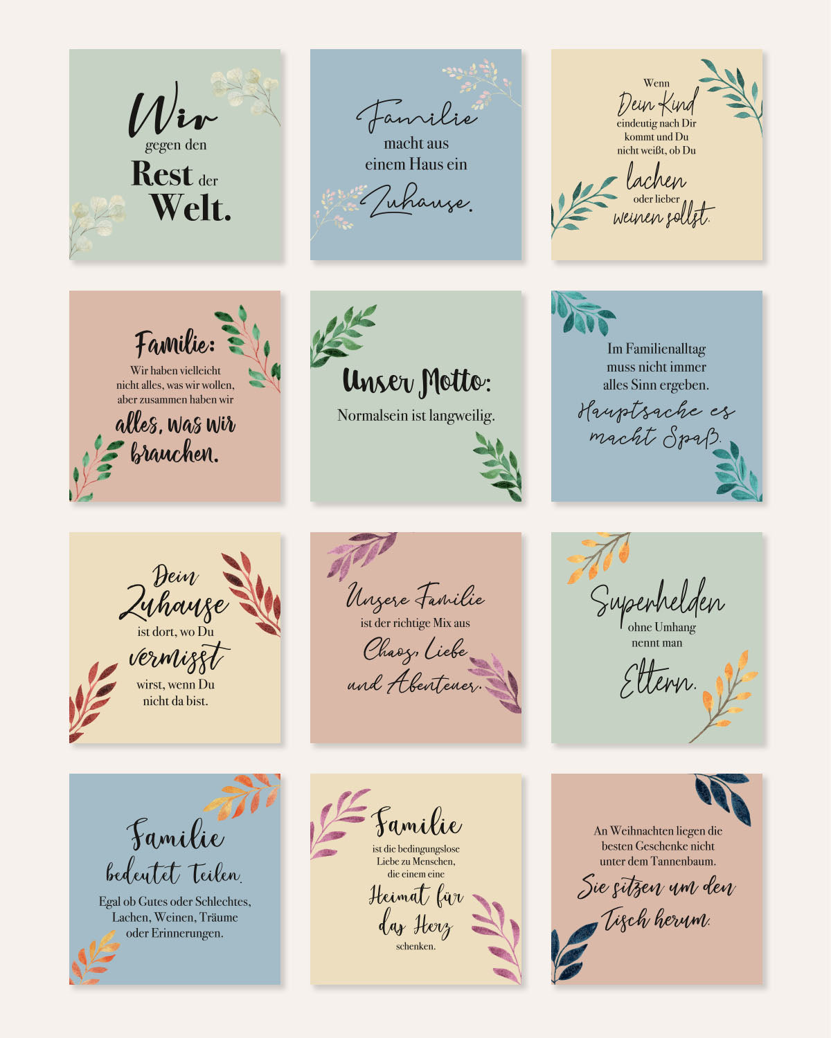 Familie - Karten im Holzaufsteller Karten im Holzaufsteller Lieblingsmensch®