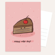 Happy cake day! - Postkarte