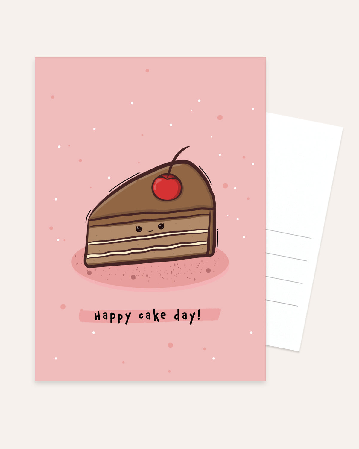 Happy cake day! - Postkarte Postkarte Lieblingsmensch®