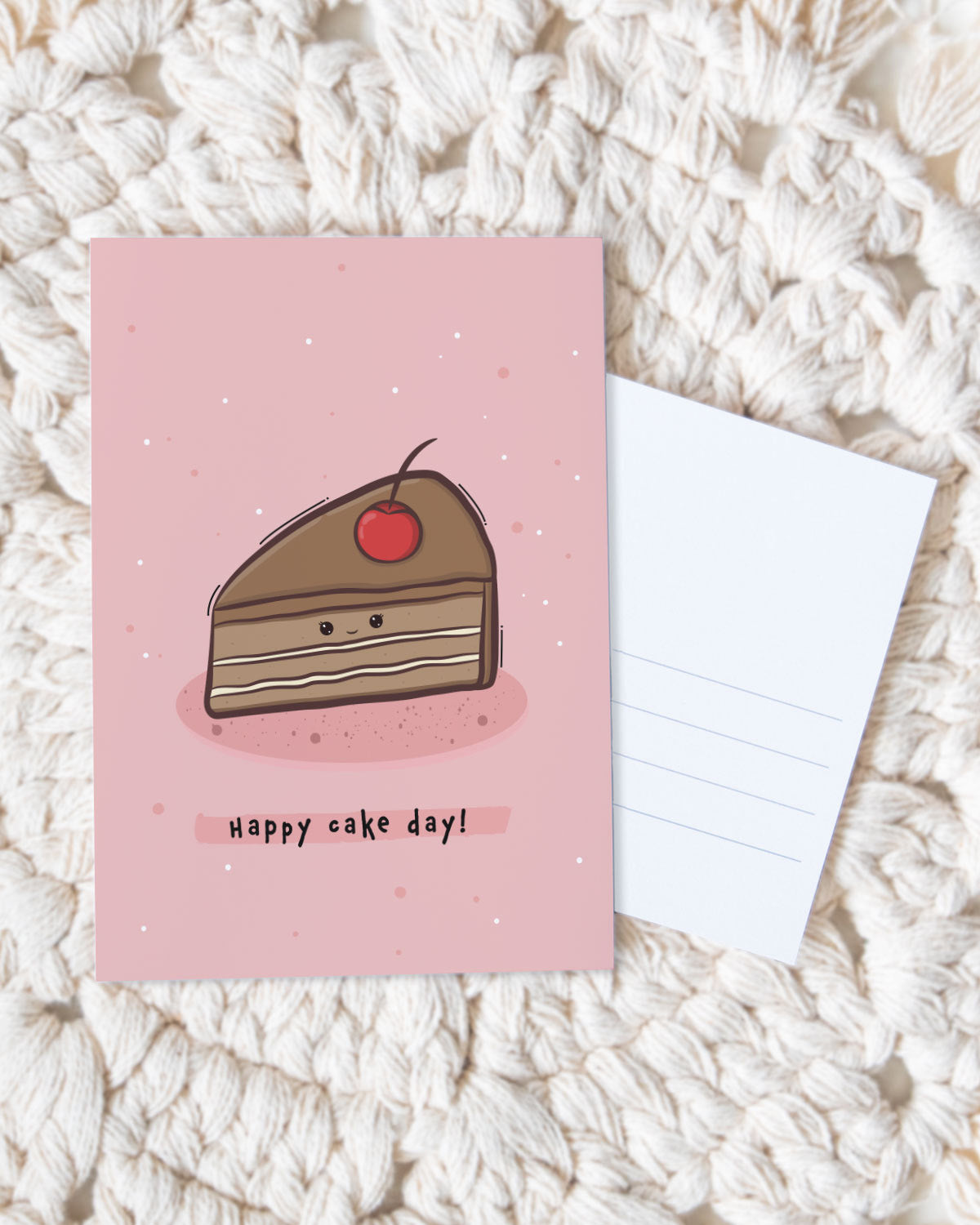 Happy cake day! - Postkarte Postkarte Lieblingsmensch®