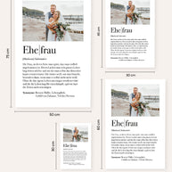 Definition Ehefrau -  Foto-Poster