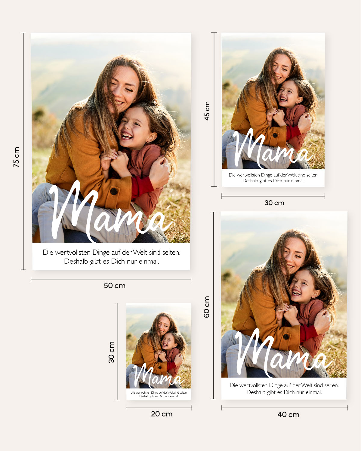 Wertvollste Mama - Foto-Poster Poster Lieblingsmensch®