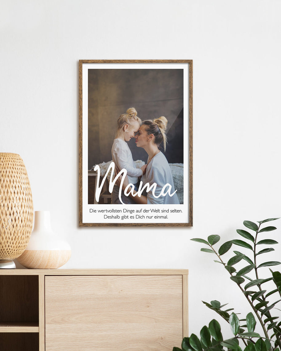 Poster Mama mit personalisiertem Bild 