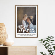 Poster Mama mit personalisiertem Bild 