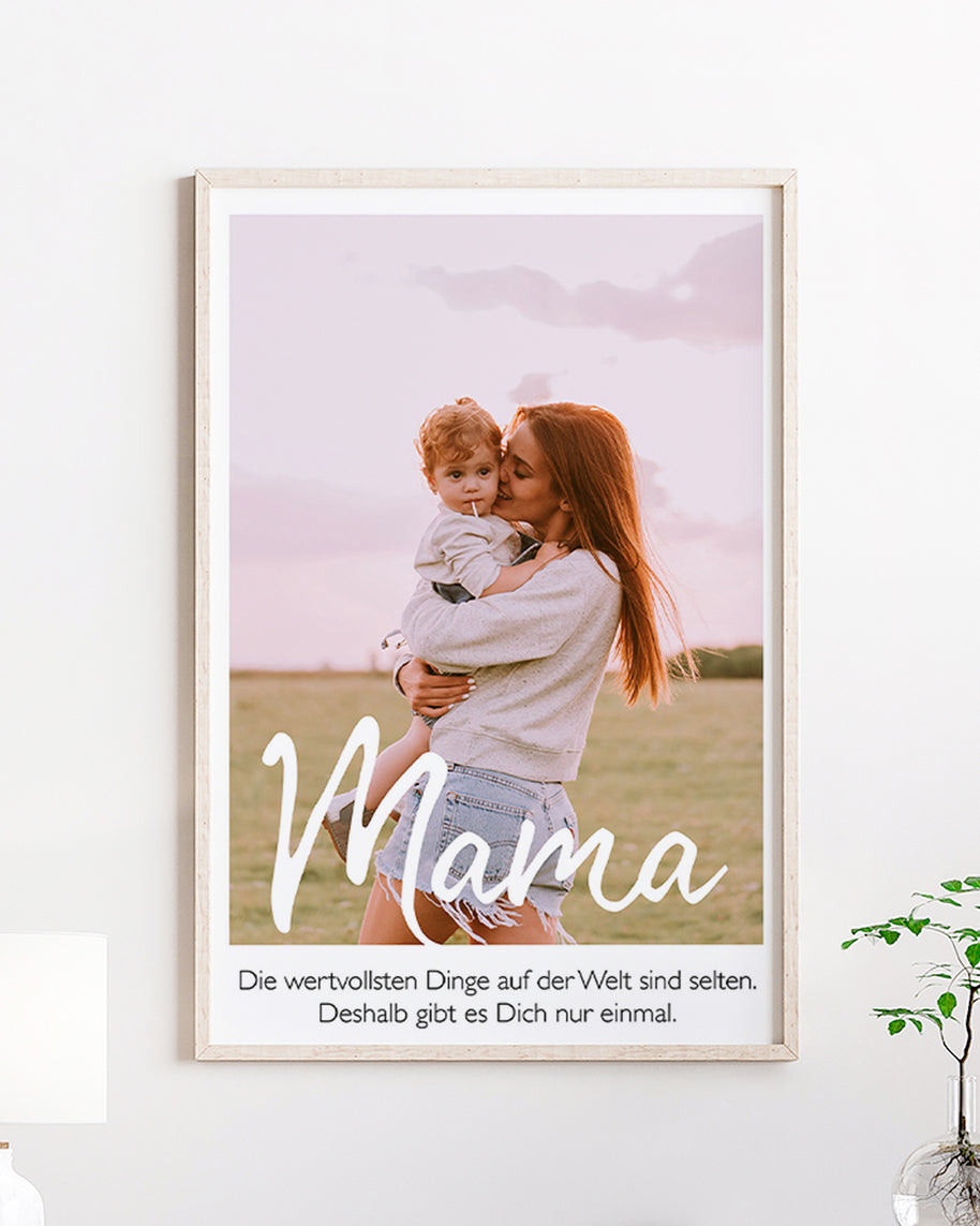 Wertvollste Mama - Fotoposter