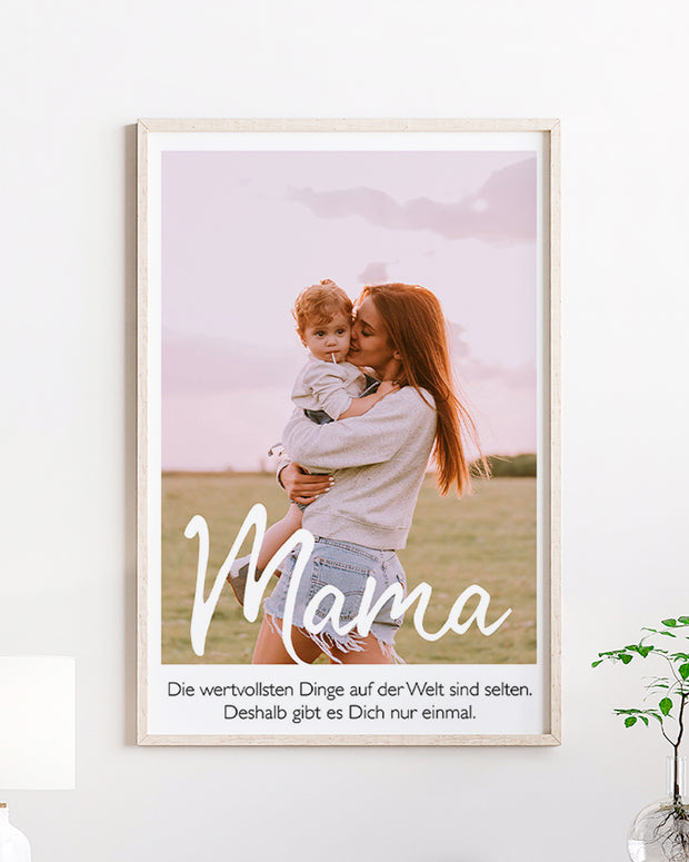 Wertvollste Mama - Fotoposter