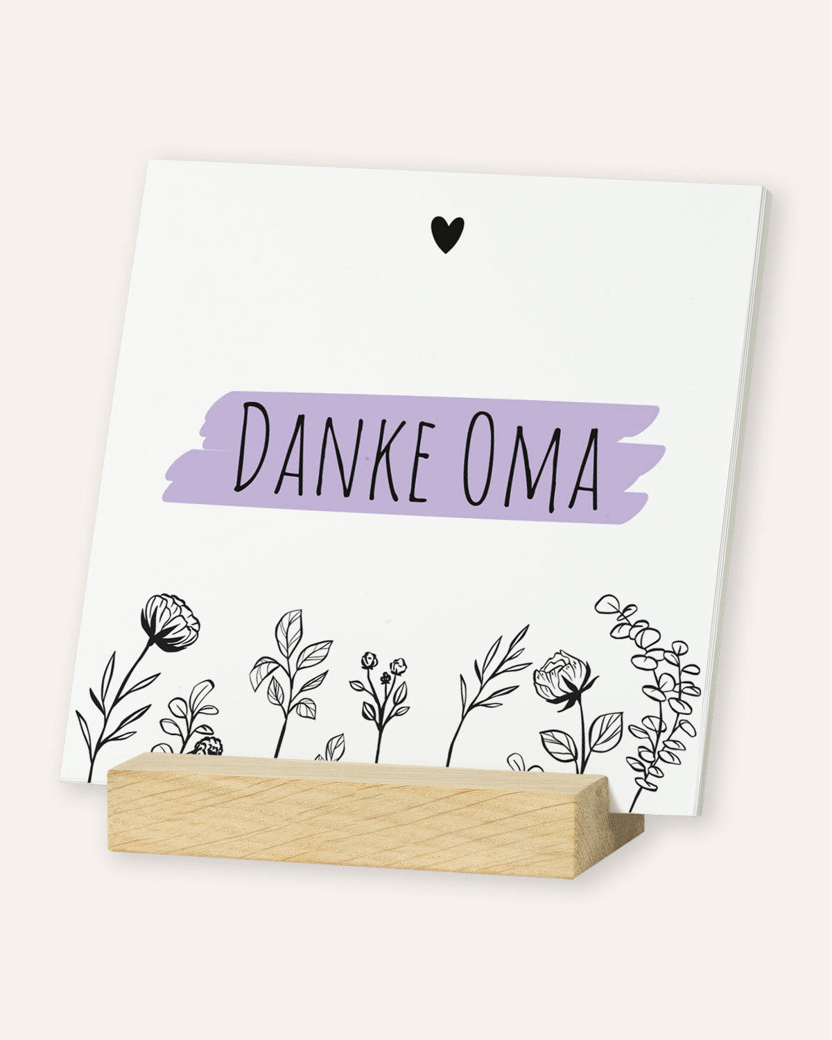 Danke Oma - Karten im Holzaufsteller Karten im Holzaufsteller Lieblingsmensch®
