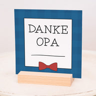 Danke Opa - Karten im Holzaufsteller