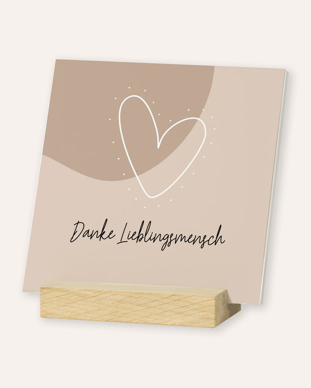 Danke Lieblingsmensch - Karten im Holzaufsteller Karten im Holzaufsteller Lieblingsmensch®