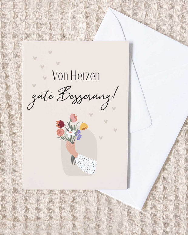 Gute Besserung - Grußkarte