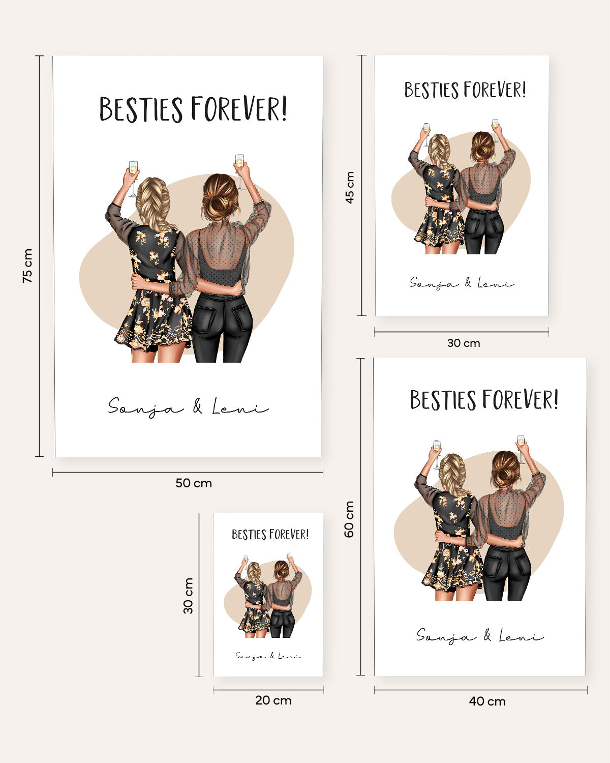 Besties forever! - Poster Poster Lieblingsmensch®