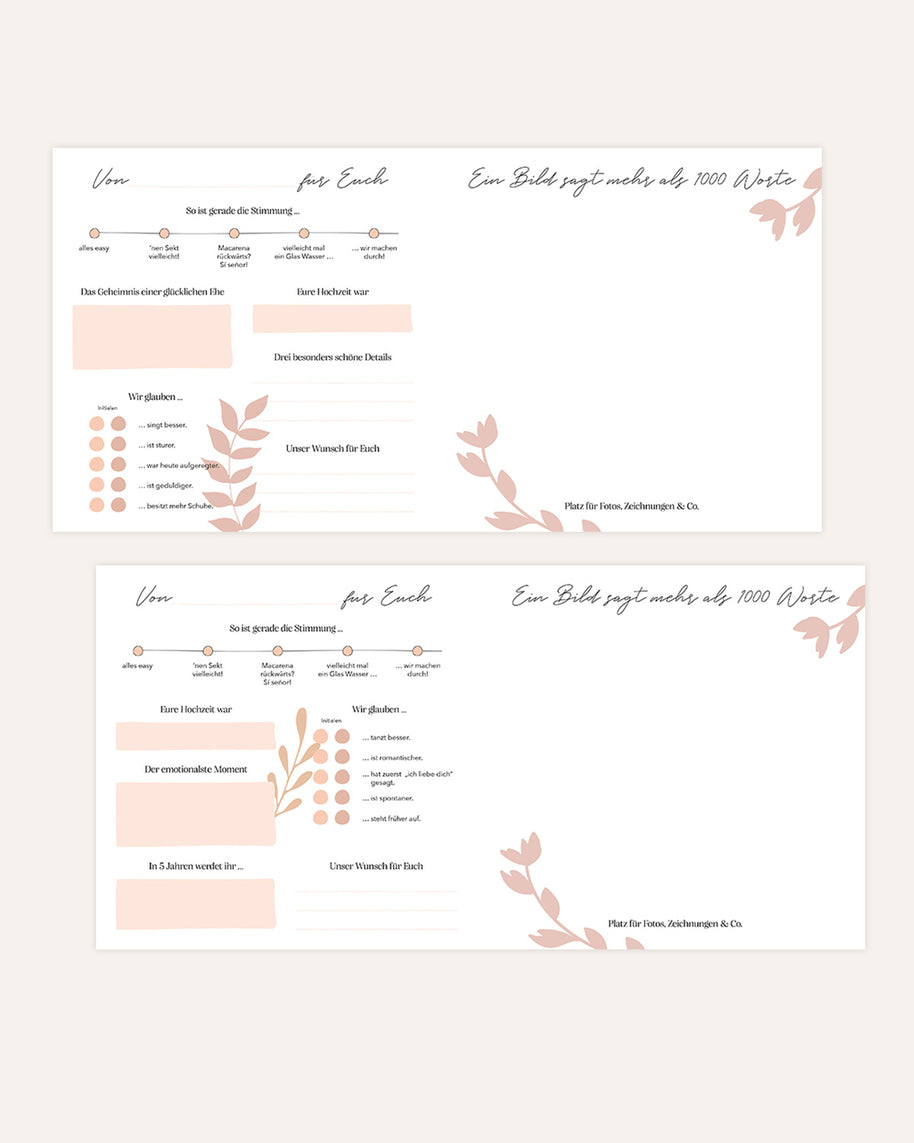 Hochzeit - Gästebuch Hochzeit