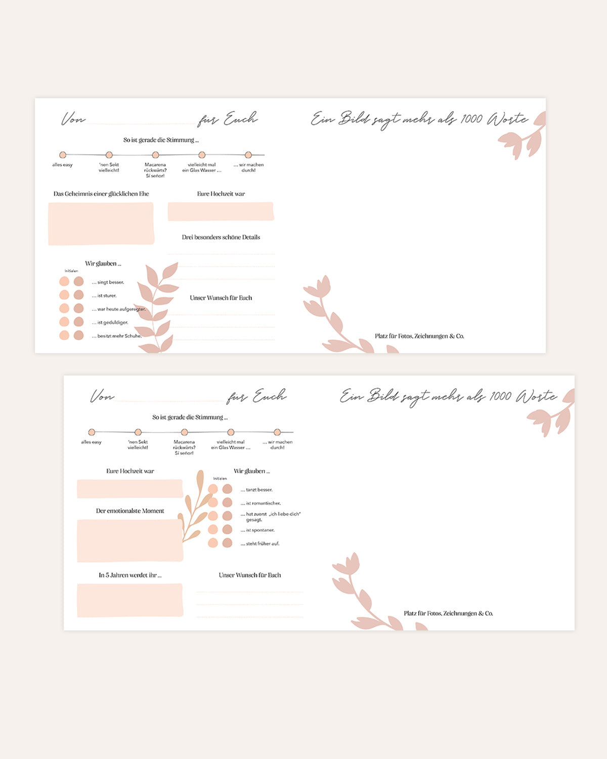 Gästebuch - Hochzeit | Braut & Bräutigam Planer & Bücher Lieblingsmensch®