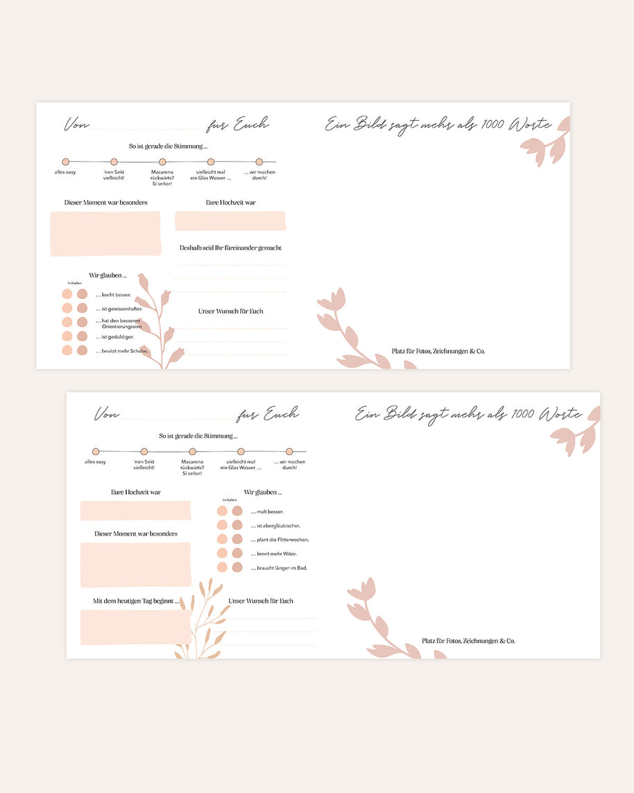 Hochzeit - Gästebuch Hochzeit