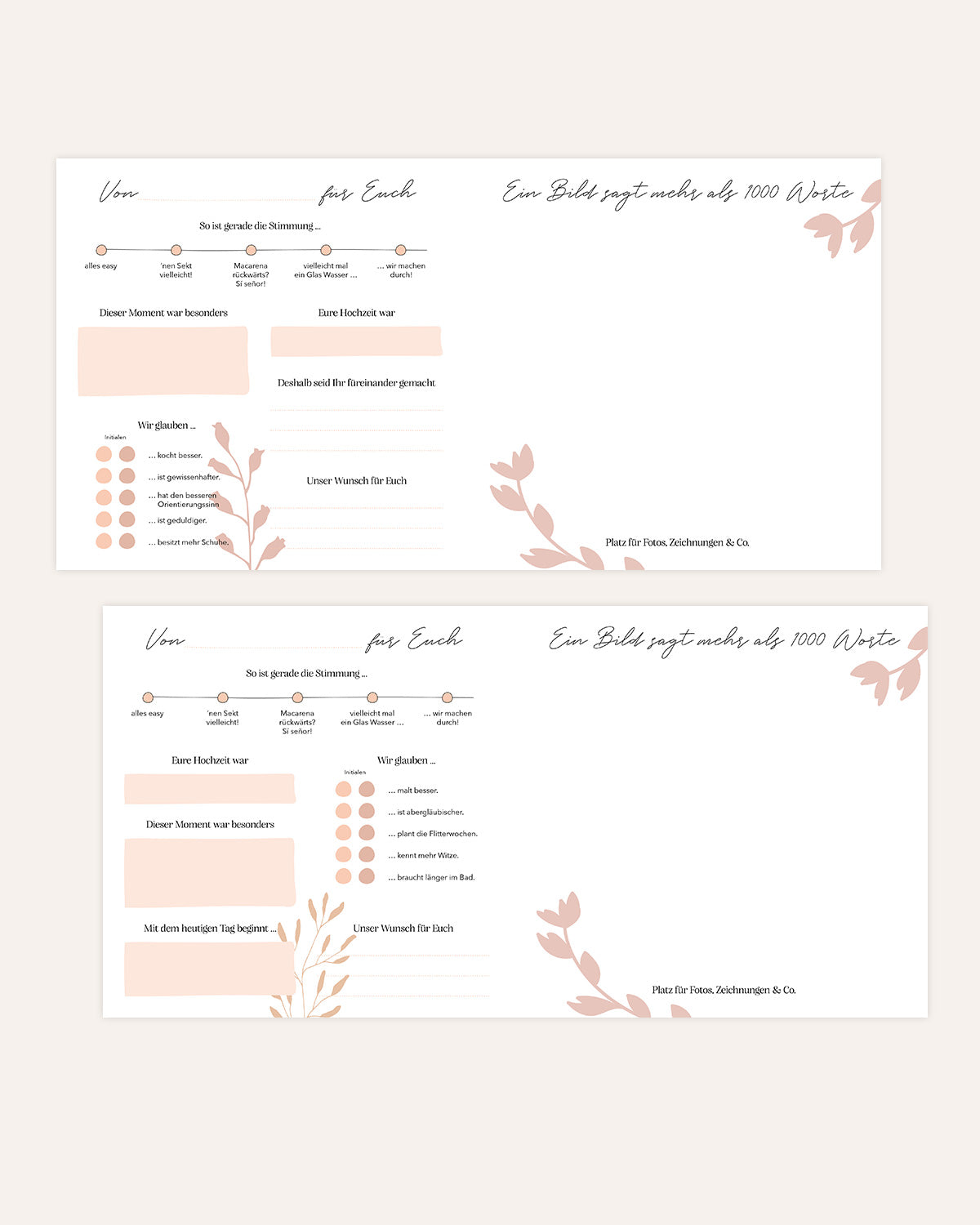 Gästebuch - Hochzeit | Braut & Bräutigam Planer & Bücher Lieblingsmensch®