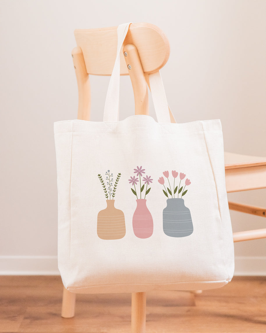 Motiv: Flowers - VS" Stofftasche