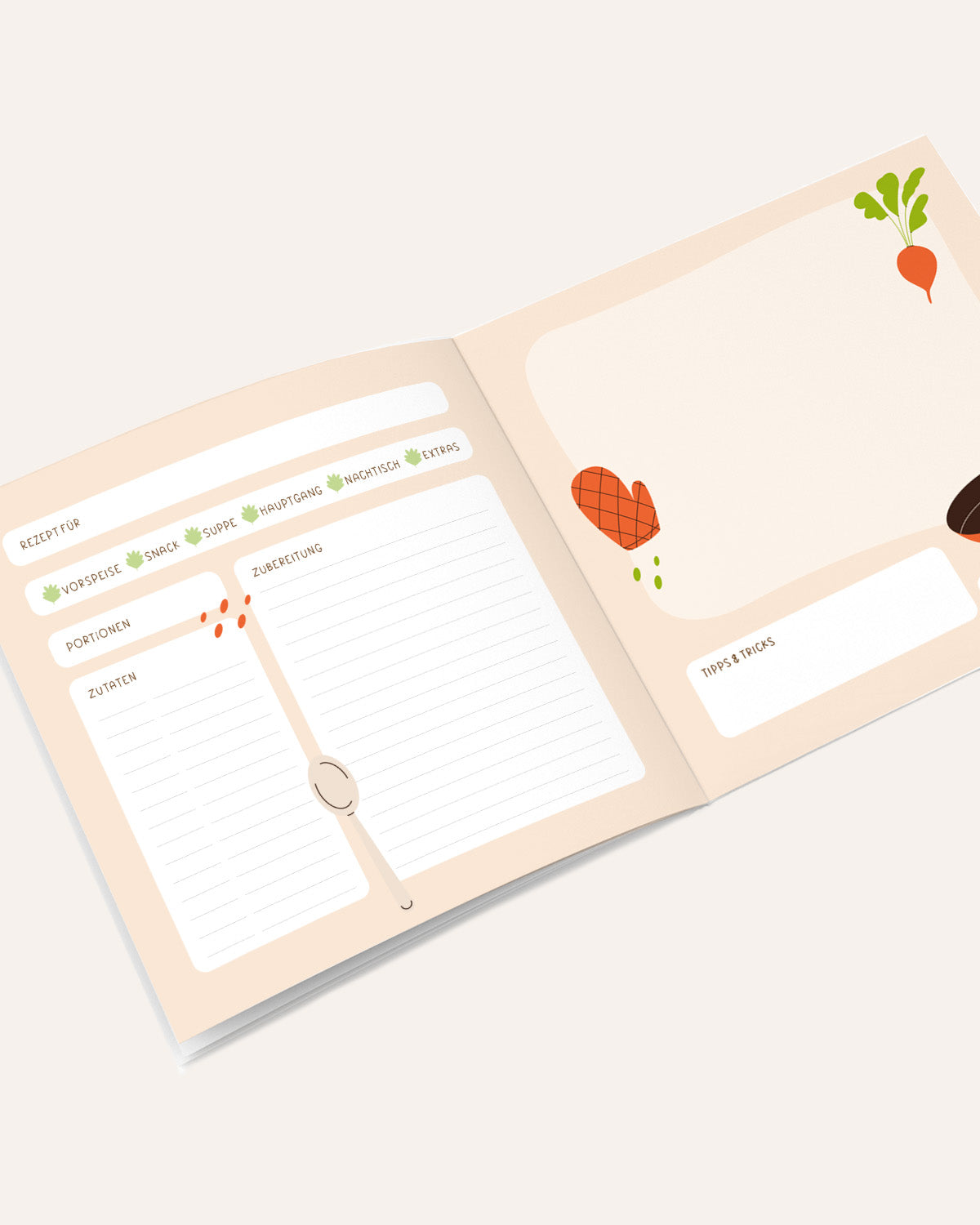 Meine Lieblingsrezepte - Rezeptbuch Planer & Bücher Lieblingsmensch®