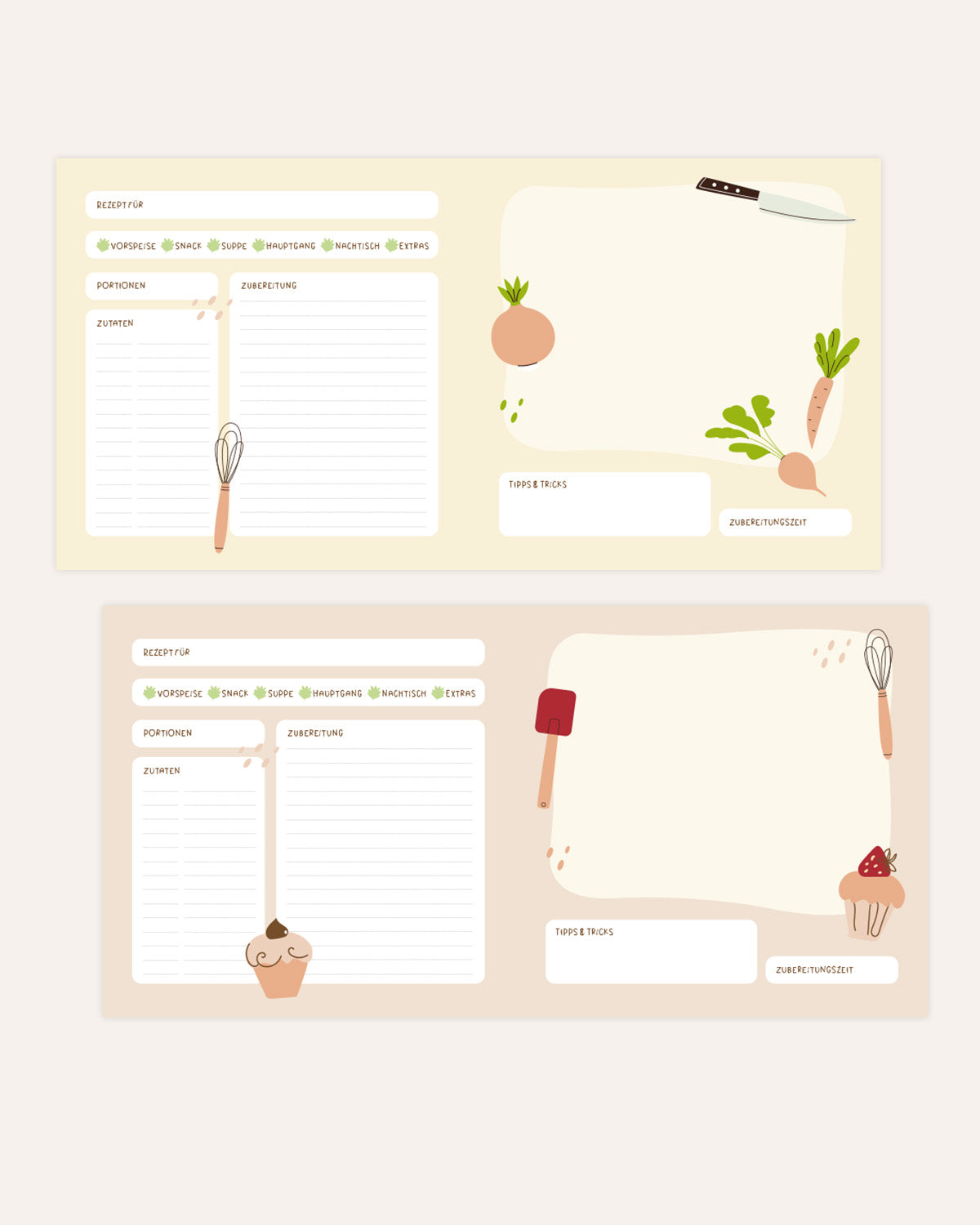 Meine Lieblingsrezepte - Rezeptbuch Planer & Bücher Lieblingsmensch®